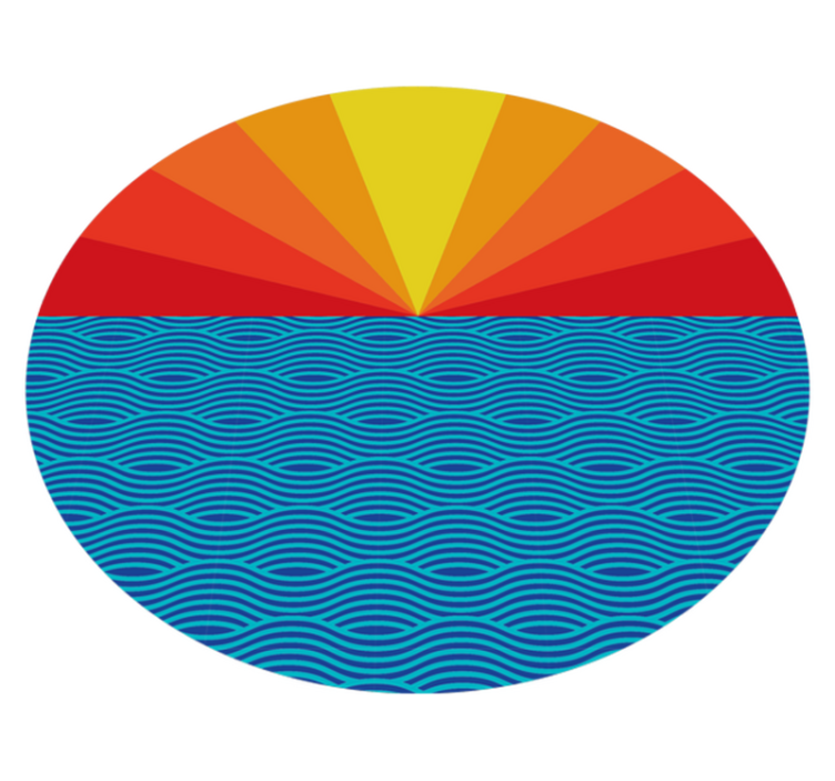 Vintage ηλιοβασίλεμα vintage κουβέρτα - TenStickers