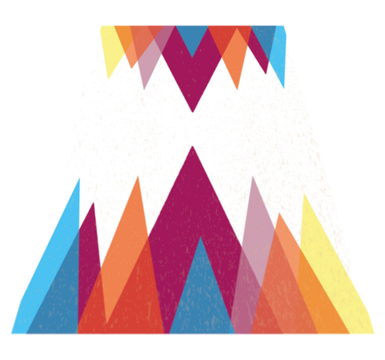 πολύχρωμο σκανδιναβικό σχέδιο σκανδιναβικό χαλί - TenStickers