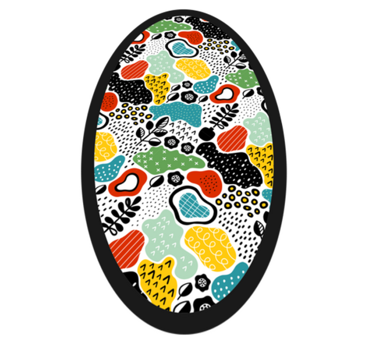 πολύχρωμο αφηρημένο σχέδιο μοντέρνο χαλί - TenStickers