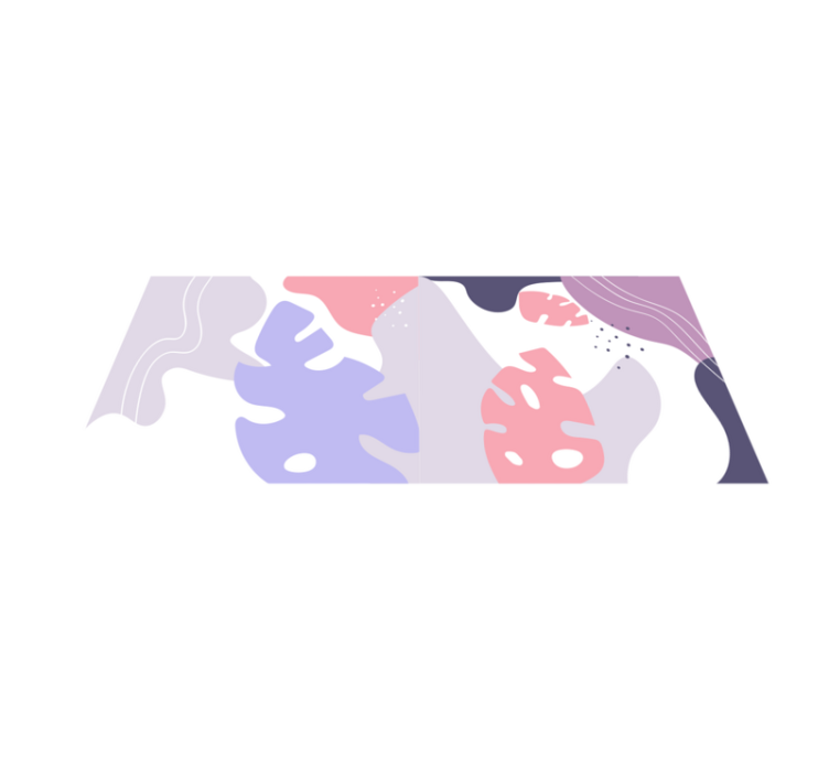 χρωματιστό χαλί φύσης φύλλων monstera - TenStickers