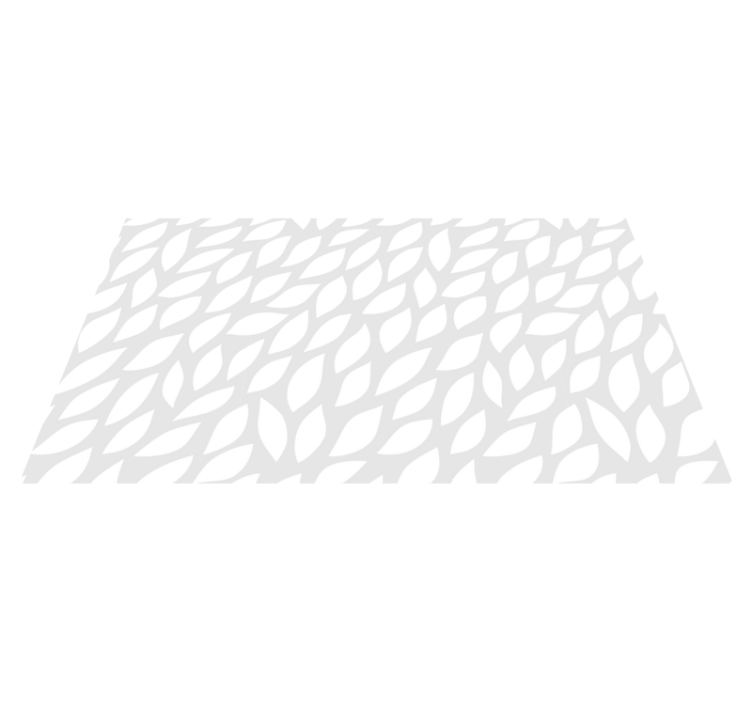 λευκό φύλλο μοτίβο μοντέρνο χαλί - TenStickers