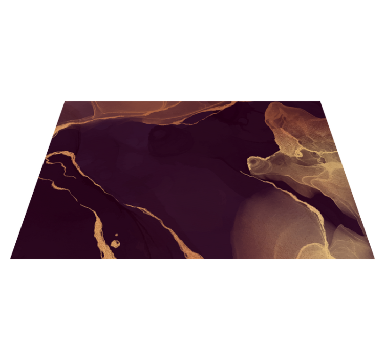 χρυσή αφηρημένη χαλί βινυλίου εκτύπωσης για το γραφείο στο σπίτι - TenStickers