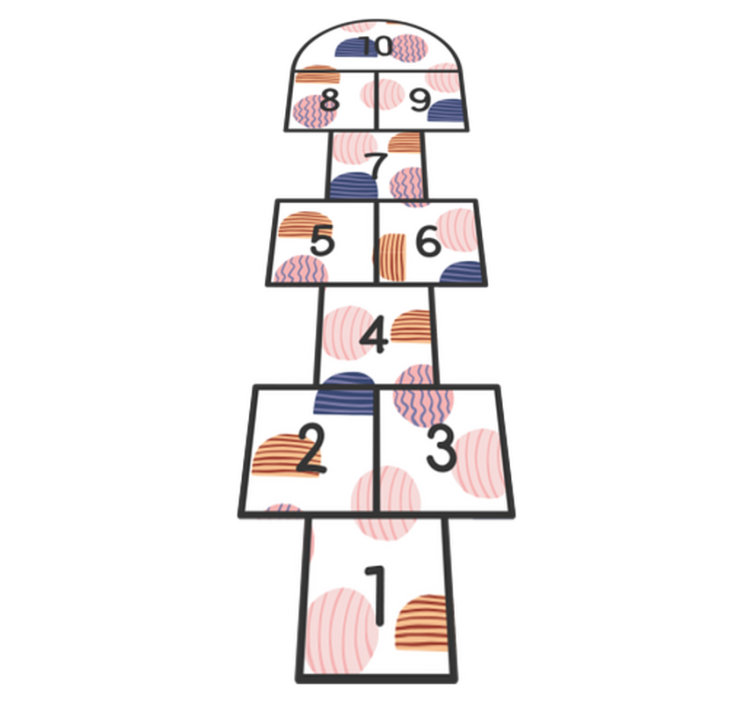 κυκλική κουβέρτα βινυλίου παιχνιδιού - TenStickers