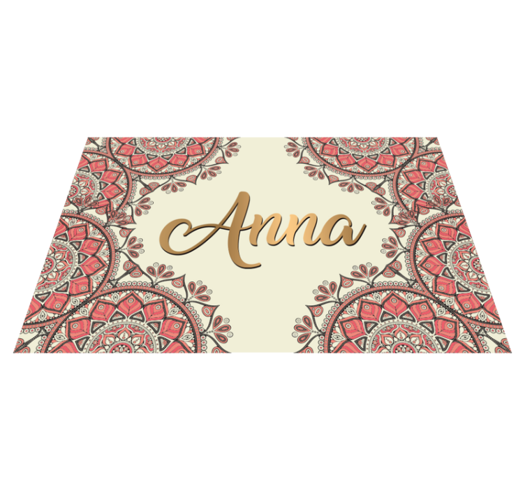 ανατολίτικο μάνταλα σχεδιασμός χαλί βινυλίου μάνταλα - TenStickers