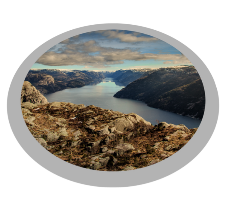 χαλί βινυλίου preikestolen της Νορβηγίας - TenStickers