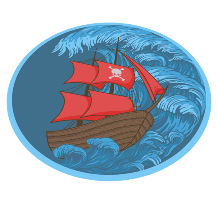 παιχνίδι βινυλίου χαλί πειρατικό παιχνίδι - TenStickers