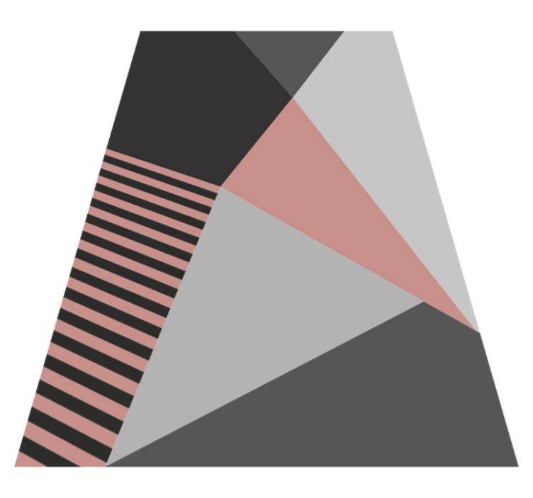 ροζ και γκρι γεωμετρικά σύγχρονα γεωμετρικά χαλιά - TenStickers