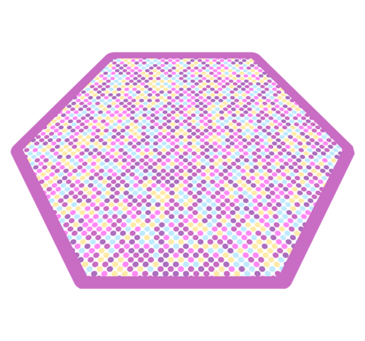 παιδιά πουά κύκλος γεωμετρικά χαλιά - TenStickers