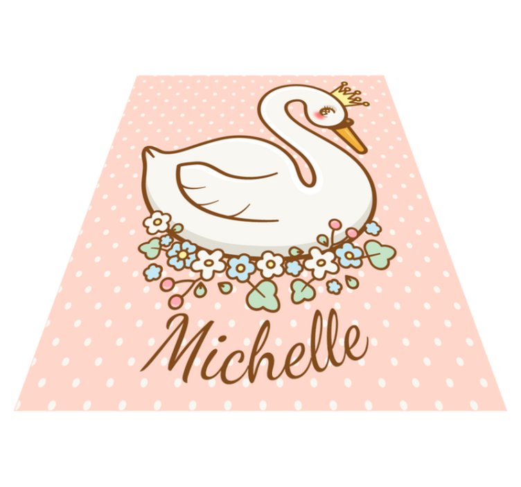 εξατομικευμένο χαλί πριγκίπισσας πουά - TenStickers