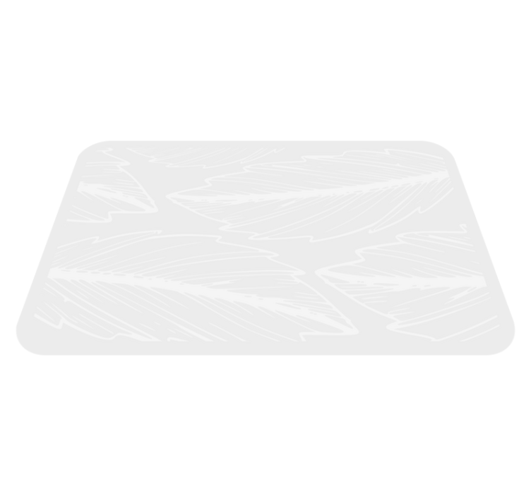 λουλουδάτο χαλί σε γκρι και λευκό φύλλο - TenStickers