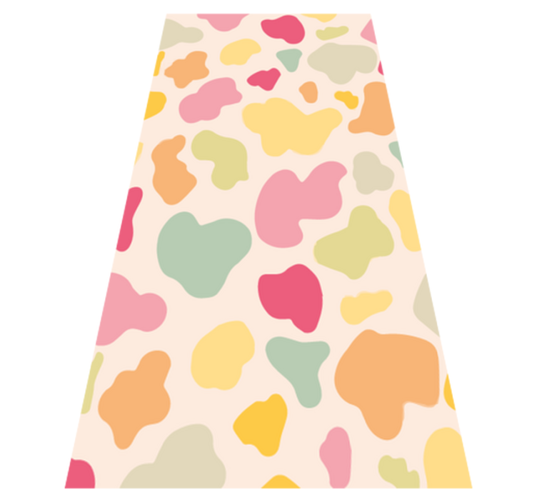 ουράνιο τόξο αγελάδα εκτύπωση ζωικό χαλί βινύλιο - TenStickers