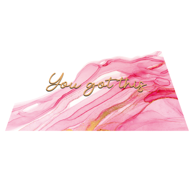 ροζ ακουαρέλα εξατομικευμένη κουβέρτα βινυλίου - TenStickers