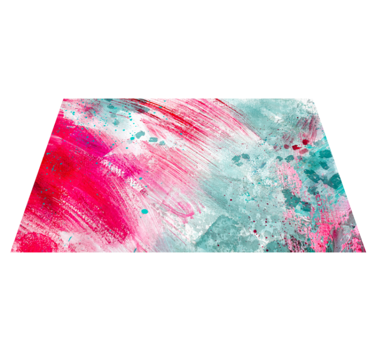 πολύχρωμο καλλιτεχνικό μοτίβο μωσαϊκό χαλί βινυλίου - TenStickers