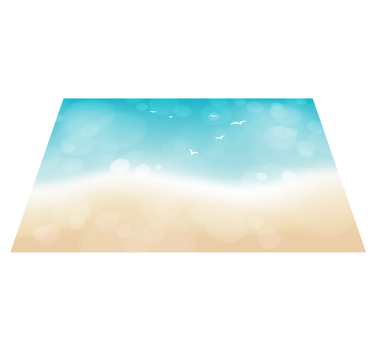 χαλί βινυλίου εφέ φύσης στην παραλία - TenStickers