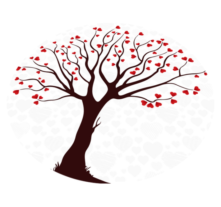 μεγάλο ρομαντικό χαλί βινυλίου φύσης - TenStickers