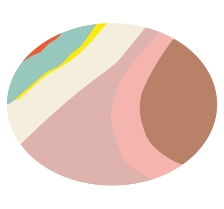 πολύχρωμες ρίγες μωσαϊκό ψηφιδωτά πλακάκια δαπέδου - TenStickers