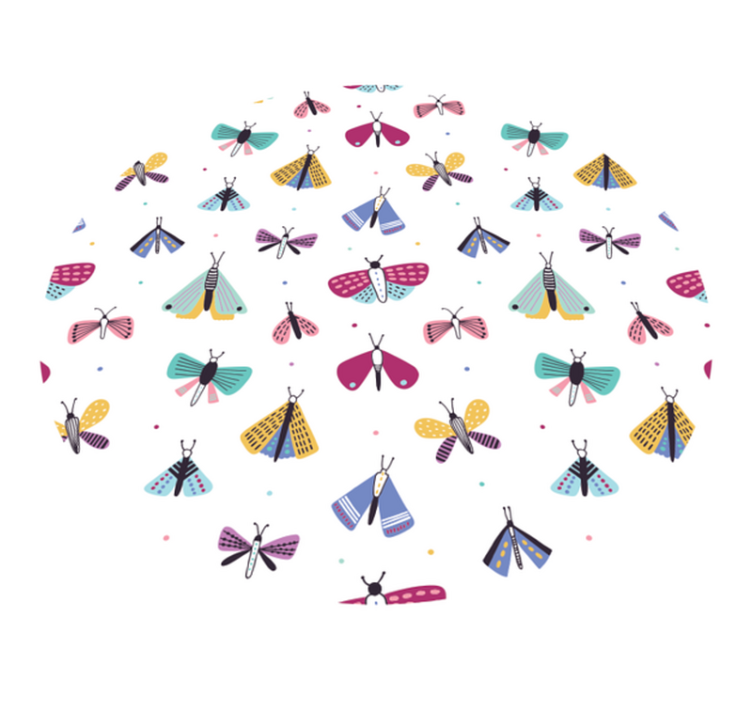 πεταλούδες που φέρουν χαλί ζώων - TenStickers