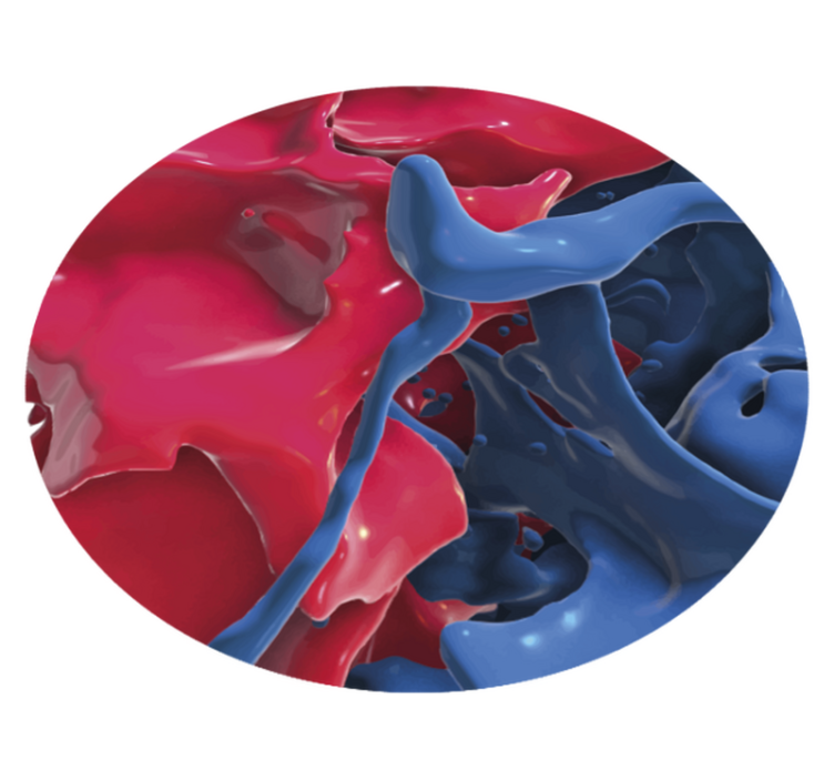 υφή χαλί αφηρημένη ροή χρωμάτων - TenStickers