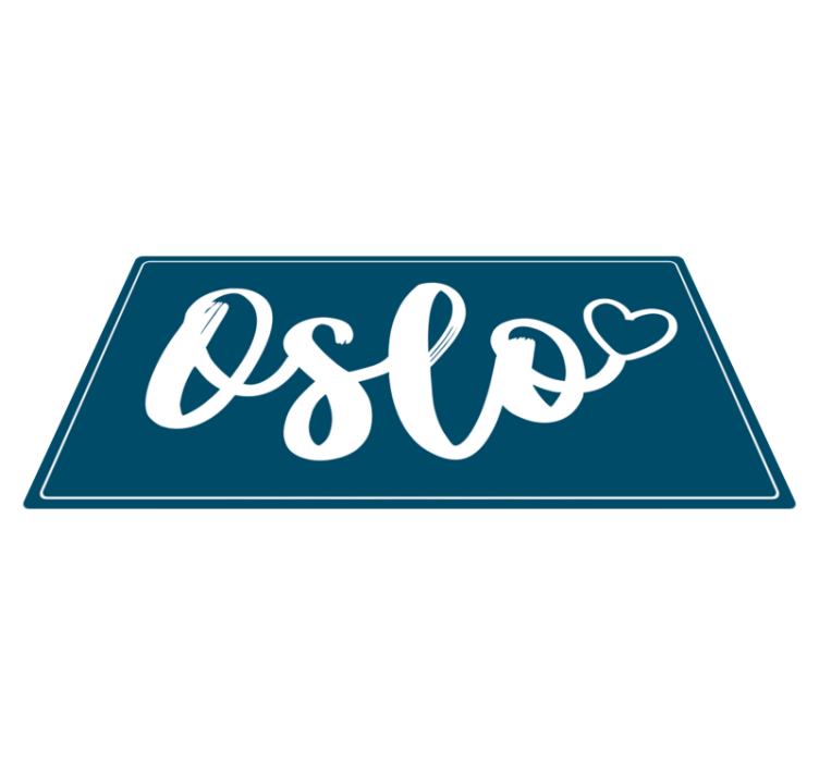 λατρεύω το χαλί από βινύλιο Όσλο - TenStickers