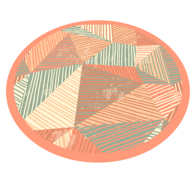 μοντέρνα τέχνη γεωμετρικά σχήματα χαλί βινυλίου - TenStickers