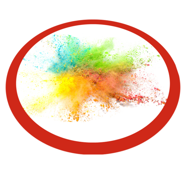 χαλί κρεβατοκάμαρας πολύχρωμο εφέ έκρηξης - TenStickers