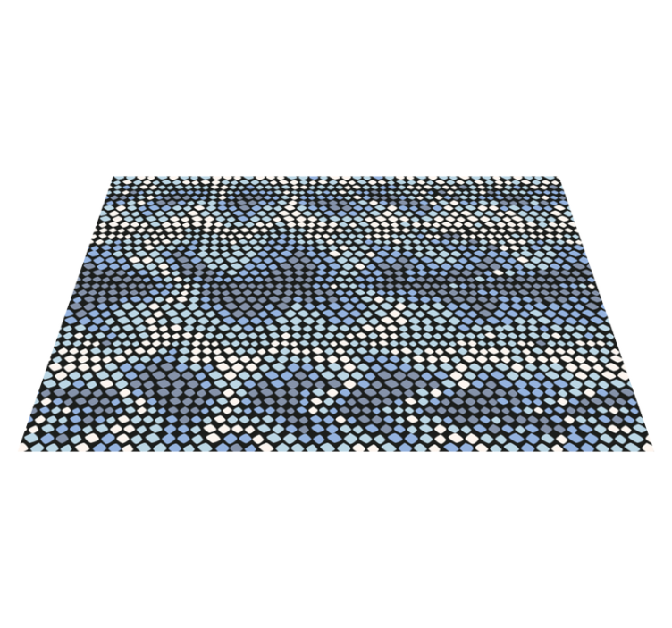 mωσαϊκό σχέδιο βινυλίου χαλιού κυκλικό στοιχείο κουκκίδας - TenStickers