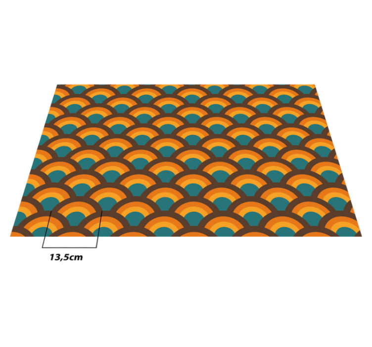 70s vintage rainbow karpet - TenStickers