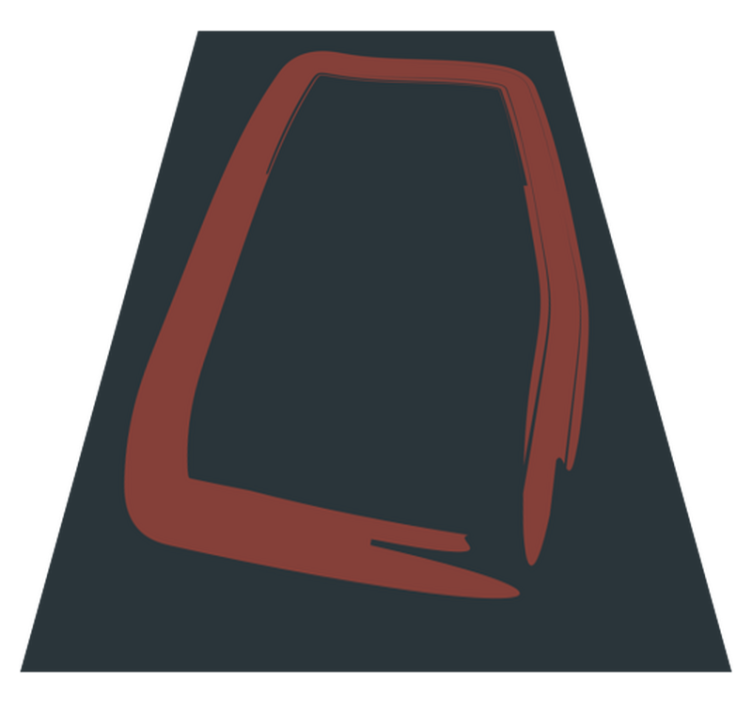 απλό χαλί από βινυλίου κόκκινου τετραγώνου σκανδιναβικού στυλ - TenStickers