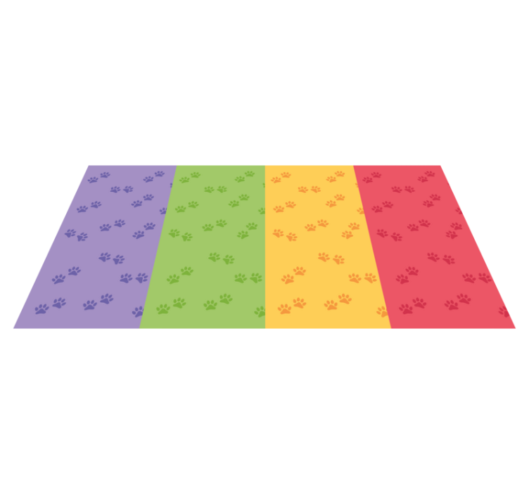 μοκέτα βινυλίου μοτίβο αποτυπώματος πατούσας - TenStickers