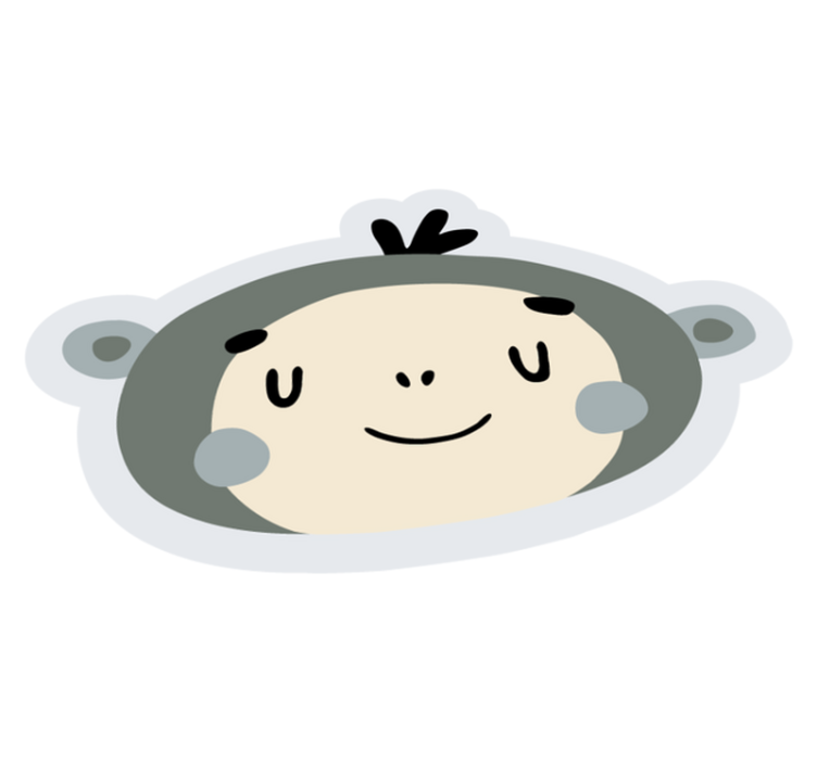 παιδική ζούγκλα μαϊμού παιδική κουβέρτα βινυλίου - TenStickers