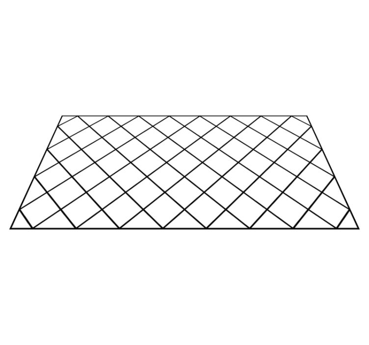 μαύρο και άσπρο τετράγωνο σκανδιναβικό χαλί βινυλίου - TenStickers