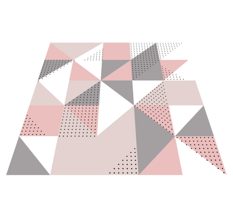 παστέλ σκανδιναβικά τρίγωνα σκανδιναβικό χαλί βινυλίου - TenStickers