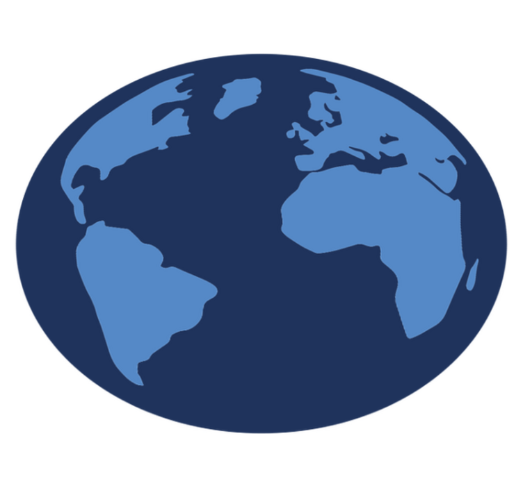 χαλί παγκόσμιου χάρτη αναπαράσταση της υδρόγειου σφαίρας - TenStickers