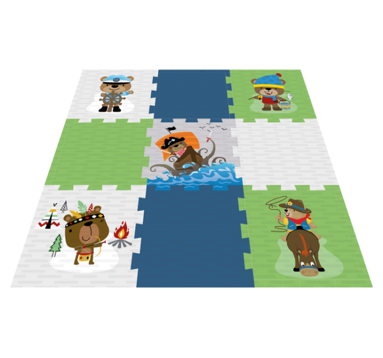 φέρουν περιπέτειες τα παιδιά παίζουν χαλάκι - TenStickers