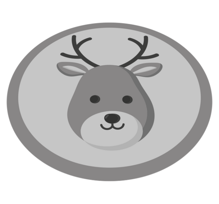σκανδιναβικό γκρι ελάφι παιδικό χαλάκι - TenStickers
