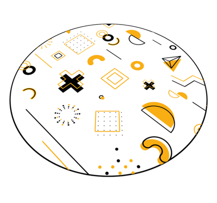 Χαλί γεωμετρικού σχεδιασμού σύγχρονες μαθηματικές φόρμες - TenStickers