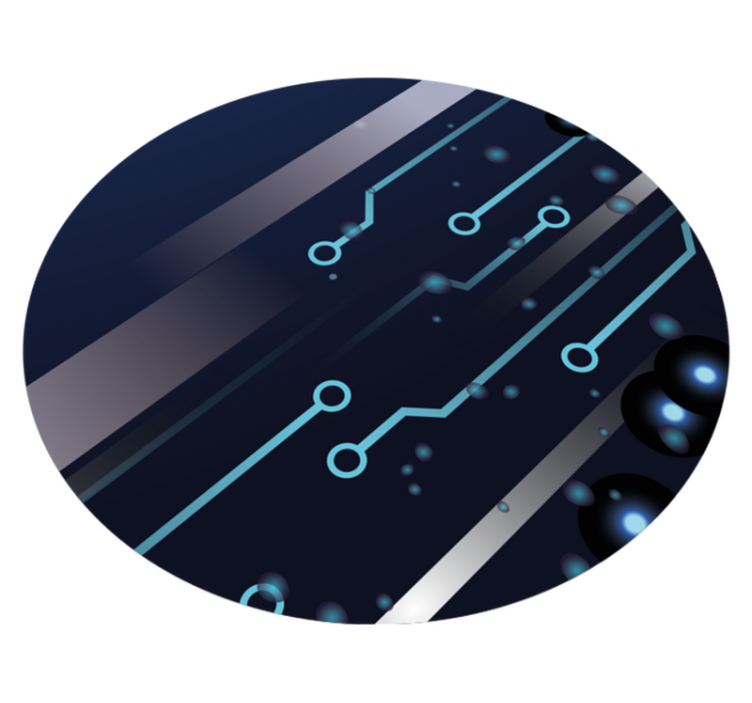 χαλί εφηβικής κρεβατοκάμαρας μοτίβο πλακέτας κυκλώματος - TenStickers