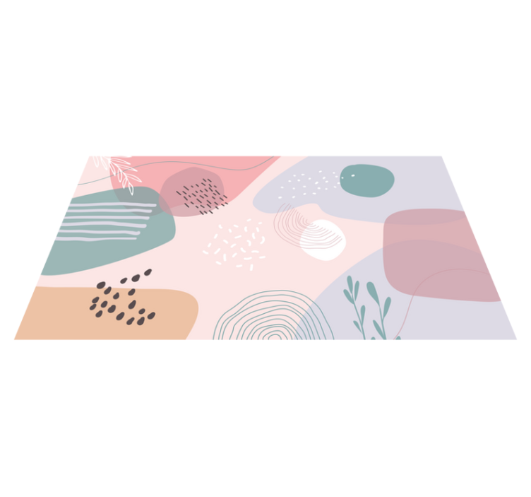 δημιουργικό παστέλ χρώμα μοντέρνο χαλί - TenStickers