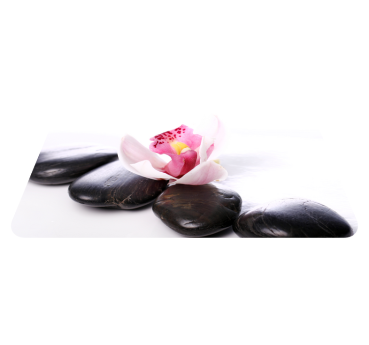 χαλί φύσης κομψή λουλουδάτη γαλήνη - TenStickers