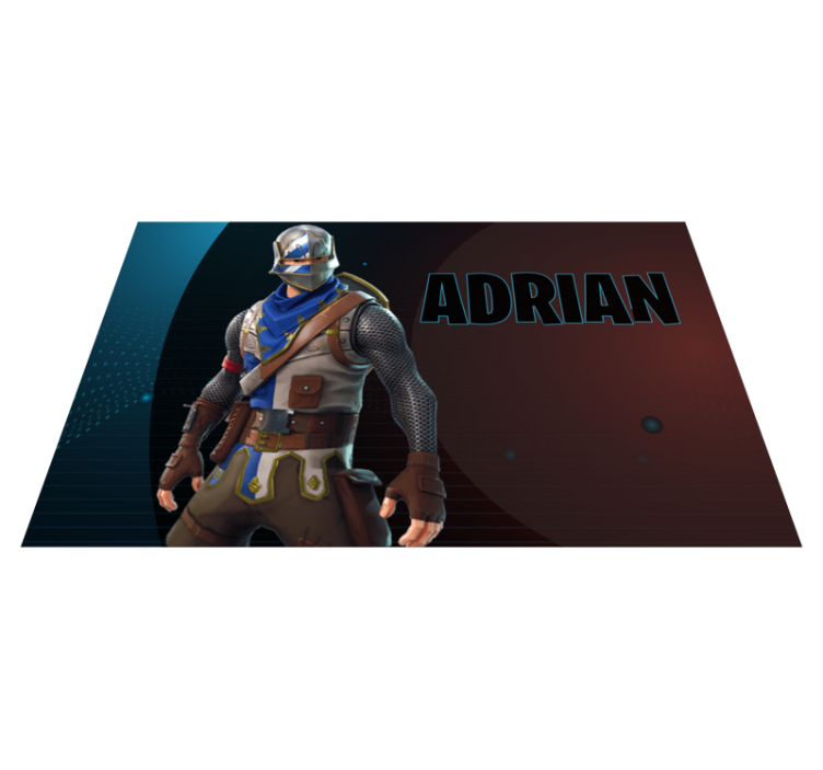 χαλί εφηβικής κρεβατοκάμαρας ηρωικός χαρακτήρας παιχνιδιών - TenStickers