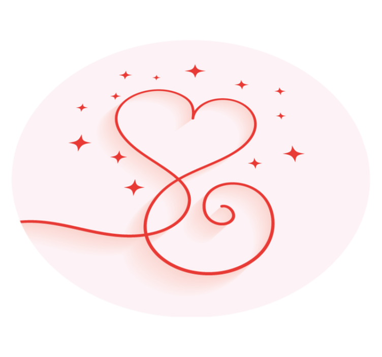 αστέρια που σχηματίζουν πλακάκια αίθουσας εισόδου καρδιάς - TenStickers