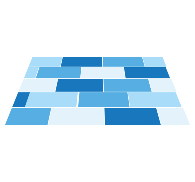 μπλε χαλί δαπέδου πλακιδίων pvc - TenStickers