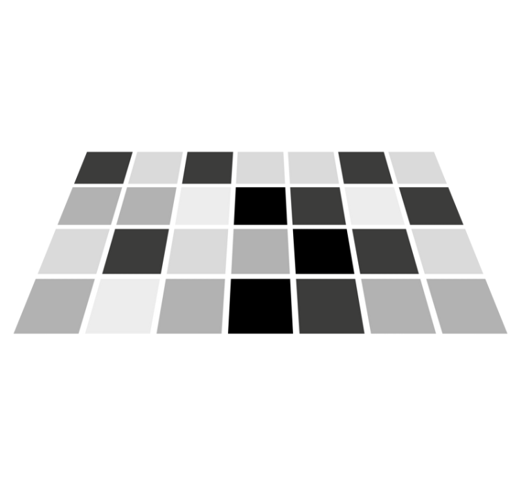 λευκό και γκρι μοτίβο πλακάκι χαλί - TenStickers