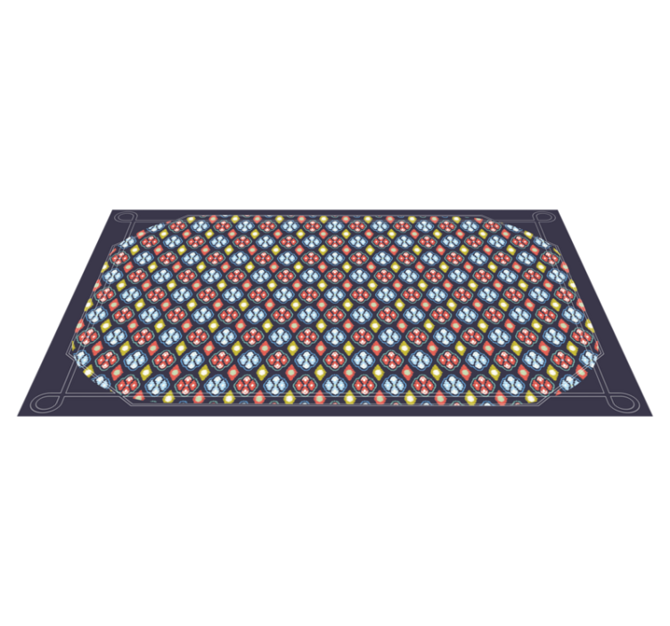χαλί εισόδου πολύχρωμη μωσαϊκή σύνθεση - TenStickers