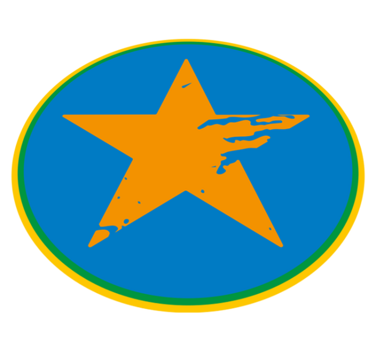 μοκέτα βινυλίου μπλε αστεροειδής προφορά - TenStickers