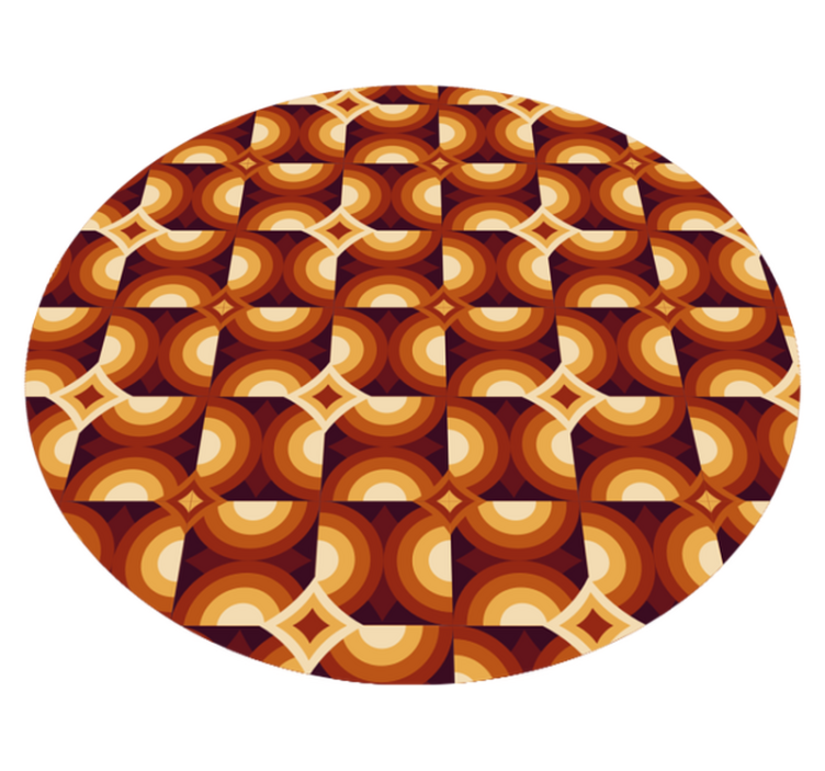 xαλί γεωμετρικού σχεδιασμού ζωηρό κύκλο μοτίβο - TenStickers