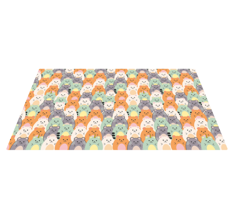 χαλί εισόδου αξιολάτρευτες εκφράσεις ζώων - TenStickers