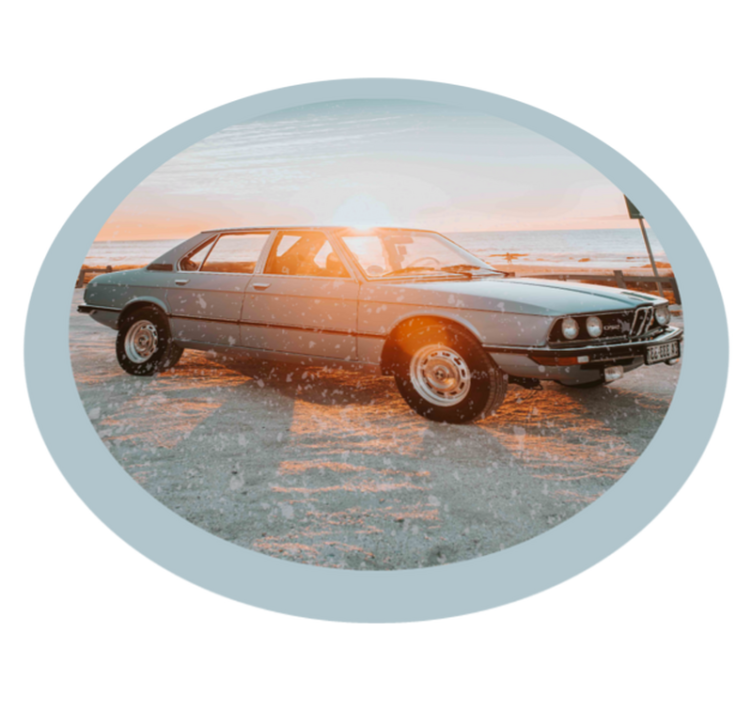 Bmw 3. 0 vintage βινύλιο χαλί - TenStickers