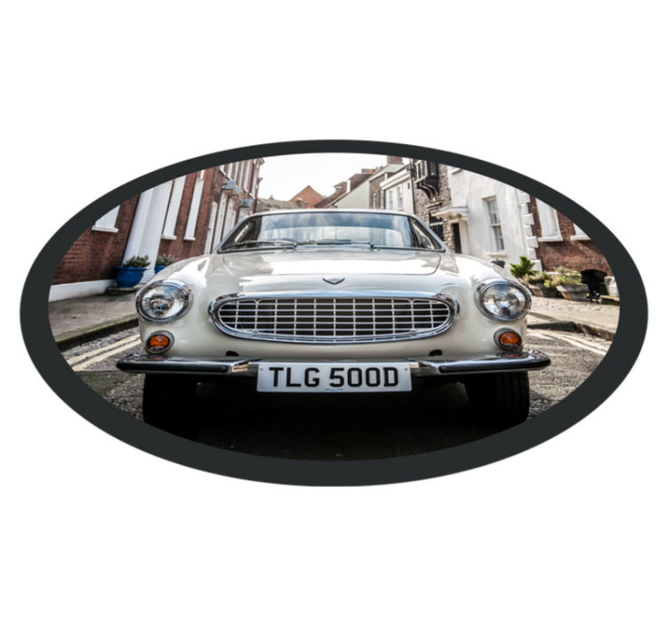 Volvo p1800 vintage βινύλιο χαλί - TenStickers