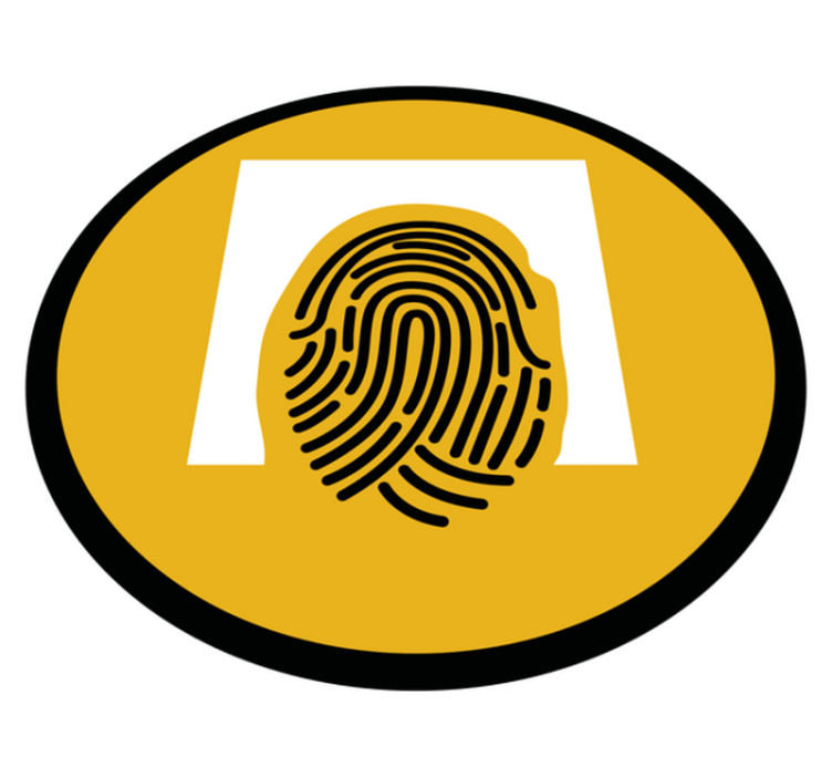 γεωμετρικά χαλιά αφηρημένη τέχνη δακτυλικών αποτυπωμάτων - TenStickers